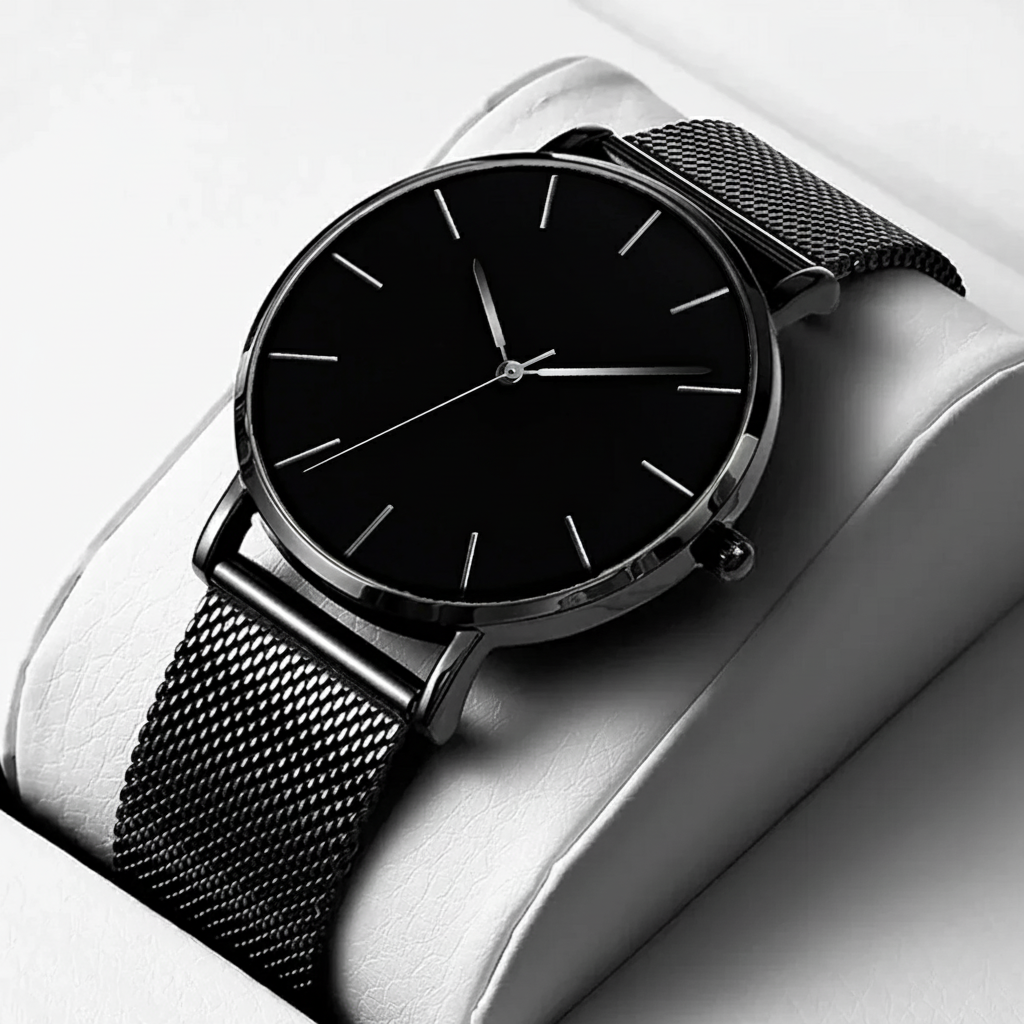 EUROMNIA Époque Navy — Minimalist Deep Blue Watch