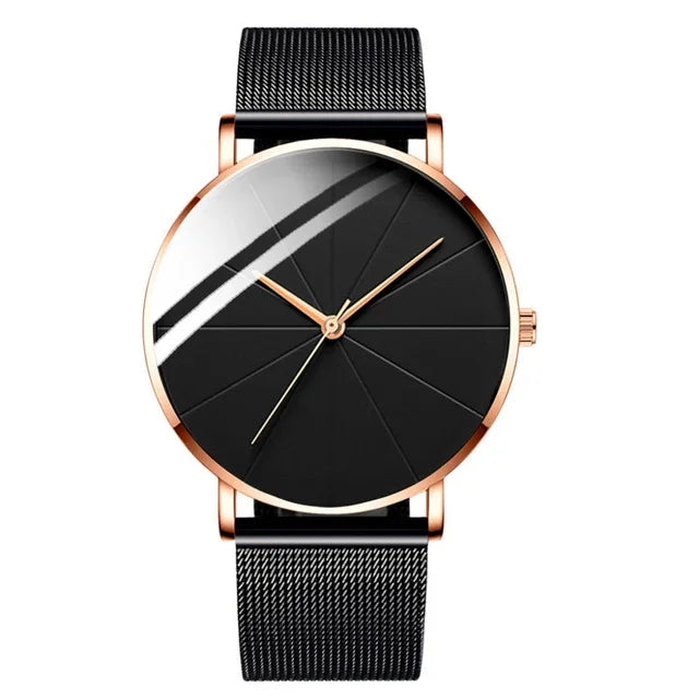 EUROMNIA Époque — Minimalist Stainless Steel Mesh Watch