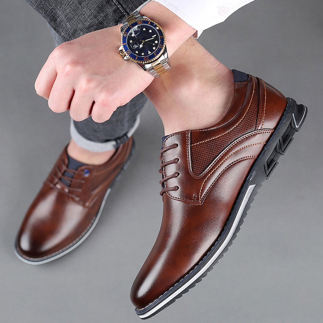 York Classic Ultra-Elegant Premium Leather Shoes - Brown