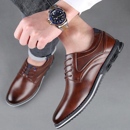 York Classic Ultra-Elegant Premium Leather Shoes - Brown