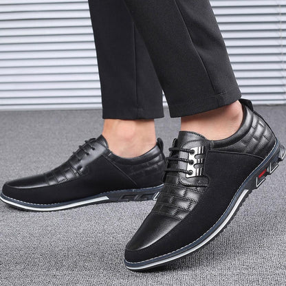 Oxford Comfortable Durable Leather Dress Shoes - Black