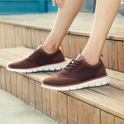 Swift Ultra-Comfortable Breathable Flexible Trainers - Burgundy