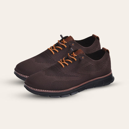 Urban Comfortable Limited Edition Trainers with Black Sole – Brown