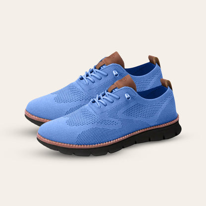 Urban Comfortable Limited Edition Trainers with Black Sole – Blue