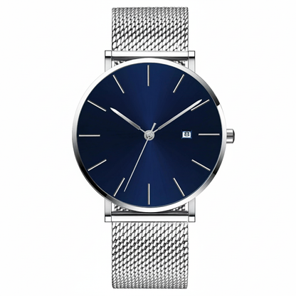 EUROMNIA Époque Navy — Minimalist Deep Blue Watch