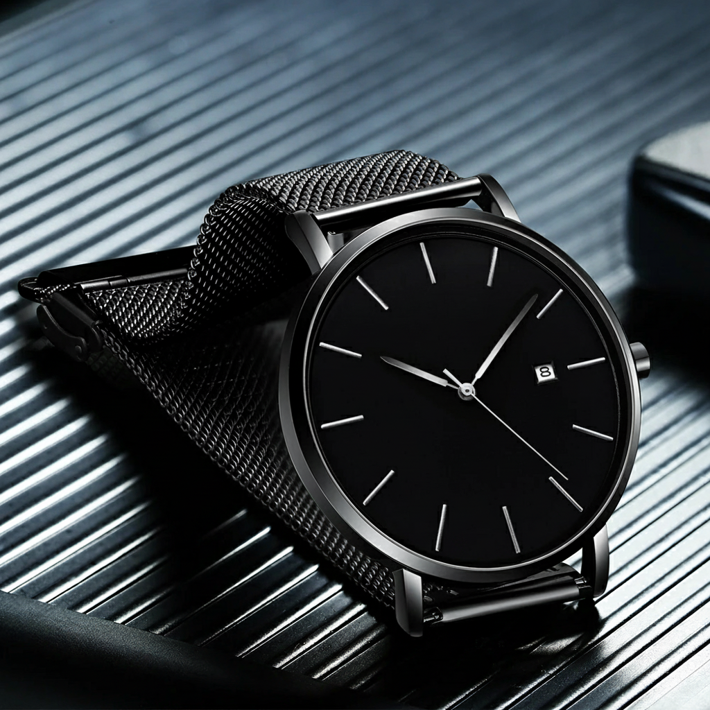 EUROMNIA Époque Navy — Minimalist Deep Blue Watch