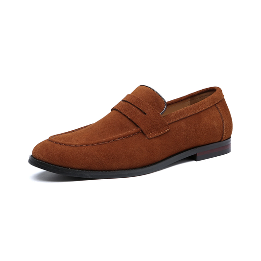 Marlow Elegant Premium Suede Loafers - Brown