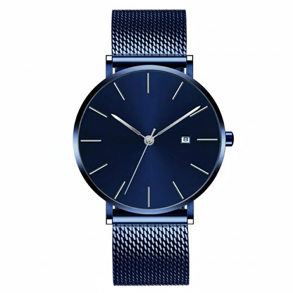 EUROMNIA Époque Navy — Minimalist Deep Blue Watch