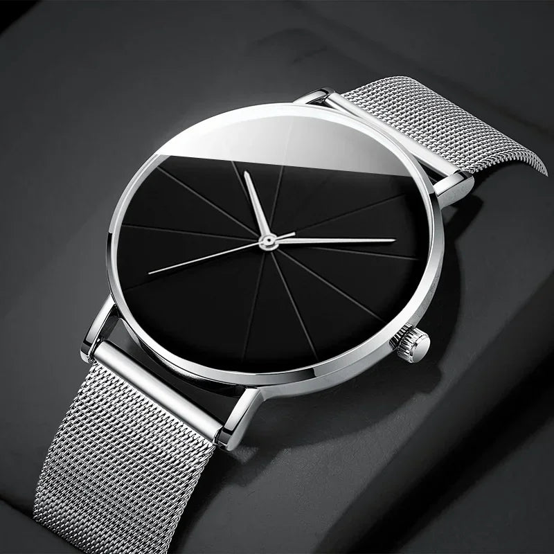 EUROMNIA Époque — Minimalist Stainless Steel Mesh Watch