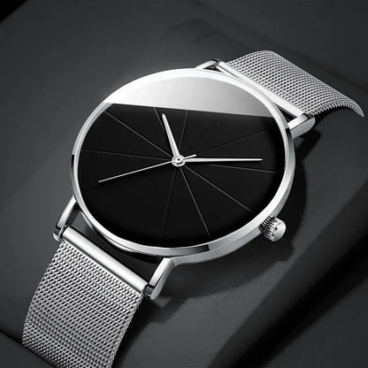 EUROMNIA Époque — Minimalist Stainless Steel Mesh Watch