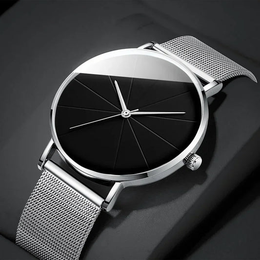 EUROMNIA Époque — Minimalist Stainless Steel Mesh Watch