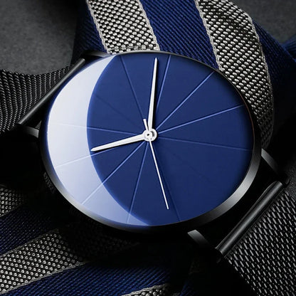 EUROMNIA Époque — Minimalist Stainless Steel Mesh Watch