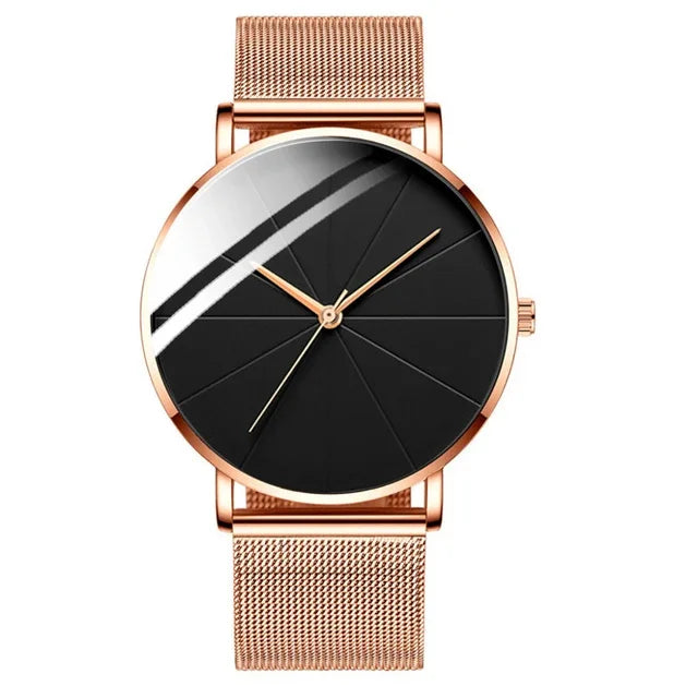 EUROMNIA Époque — Minimalist Stainless Steel Mesh Watch