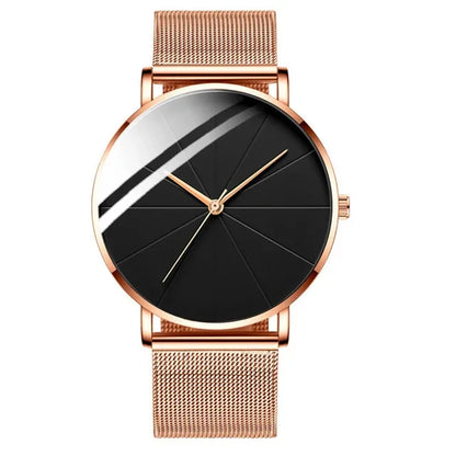 EUROMNIA Époque — Minimalist Stainless Steel Mesh Watch