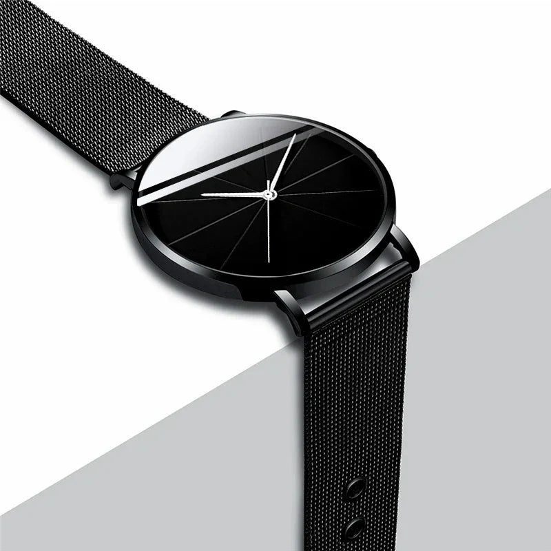 EUROMNIA Époque — Minimalist Stainless Steel Mesh Watch