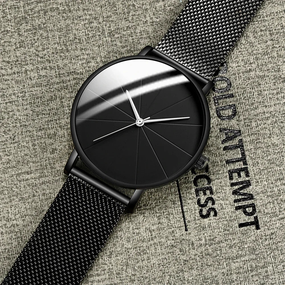EUROMNIA Époque — Minimalist Stainless Steel Mesh Watch