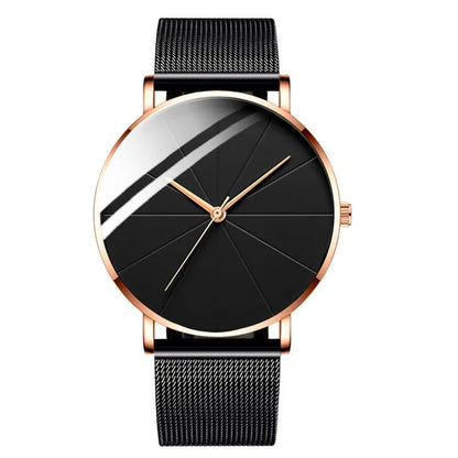 EUROMNIA Époque — Minimalist Stainless Steel Mesh Watch