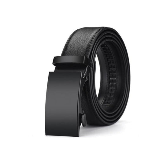 Men’s Automatic Ratchet Leather Belt – Black