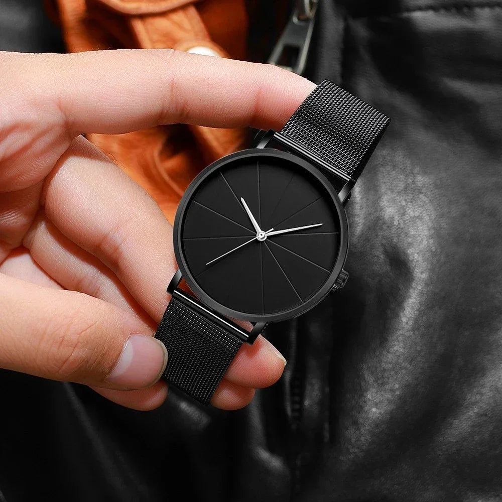 EUROMNIA Époque — Minimalist Stainless Steel Mesh Watch