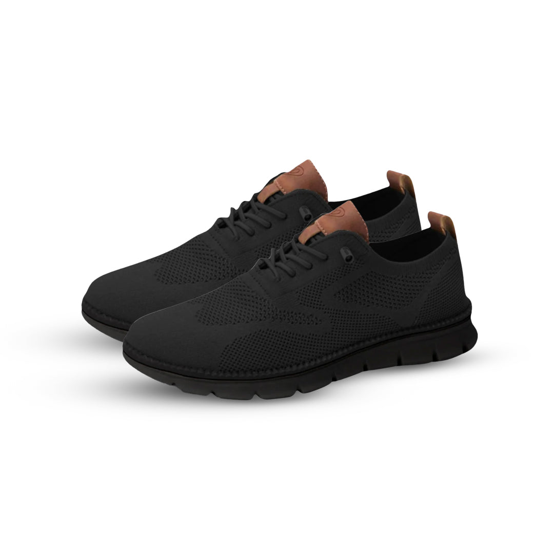 Urban Comfortable Limited Edition Trainers with Black Sole – Black