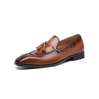 Windsor Elegant Premium Leather Loafers - Brown