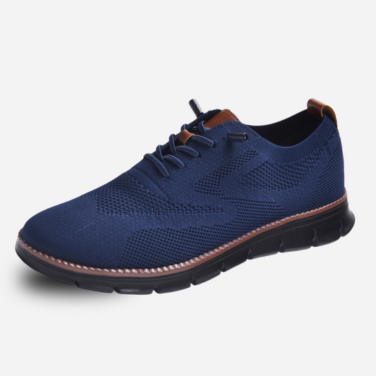 Urban Comfortable Limited Edition Trainers with Black Sole – Navy Blue