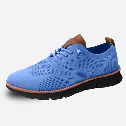 Urban Comfortable Limited Edition Trainers with Black Sole – Blue