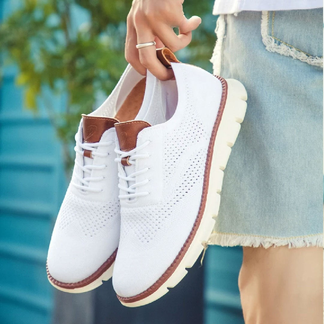 Swift Ultra-Comfortable Breathable Flexible Trainers - White