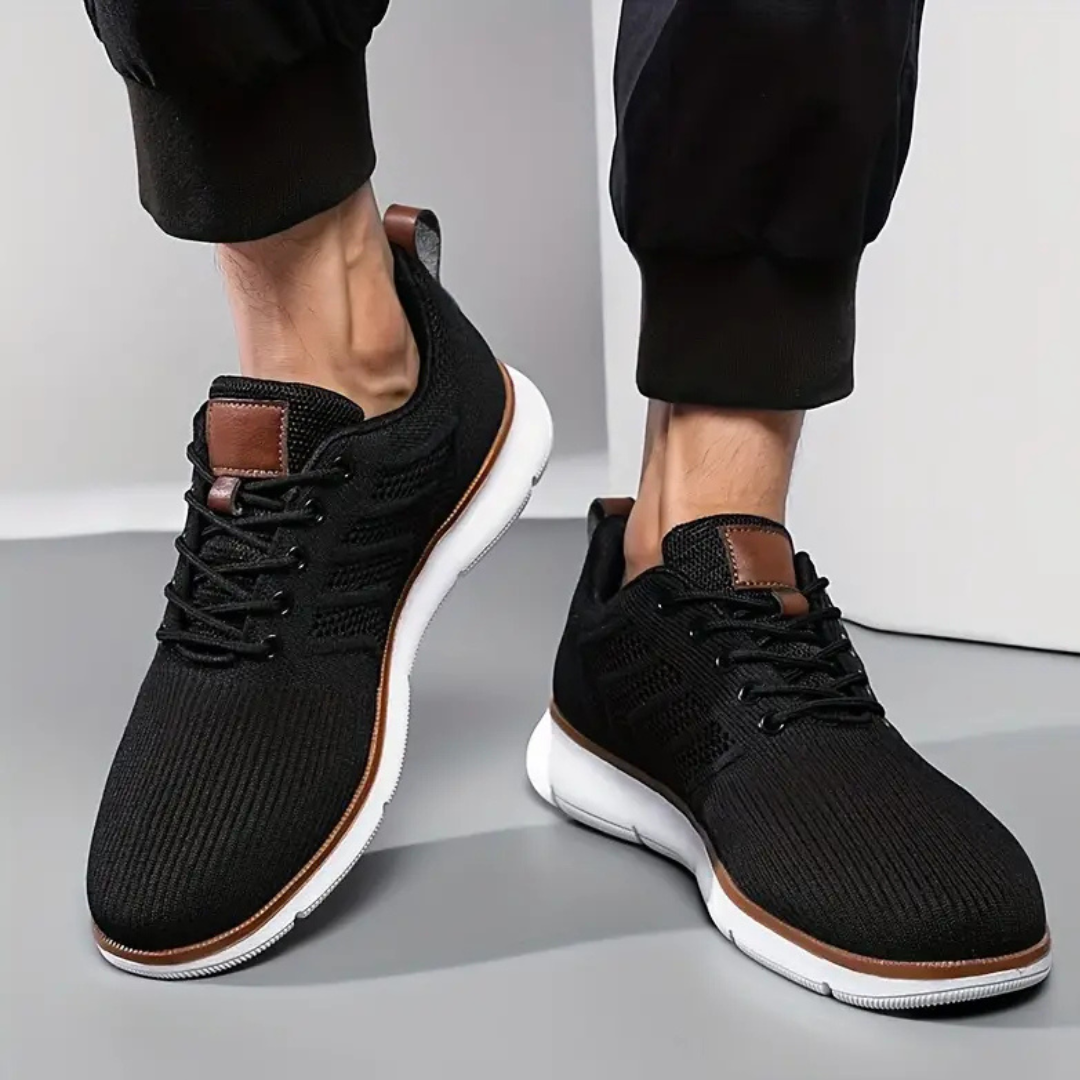 Breathable Comfortable Elegant Trainers – Black