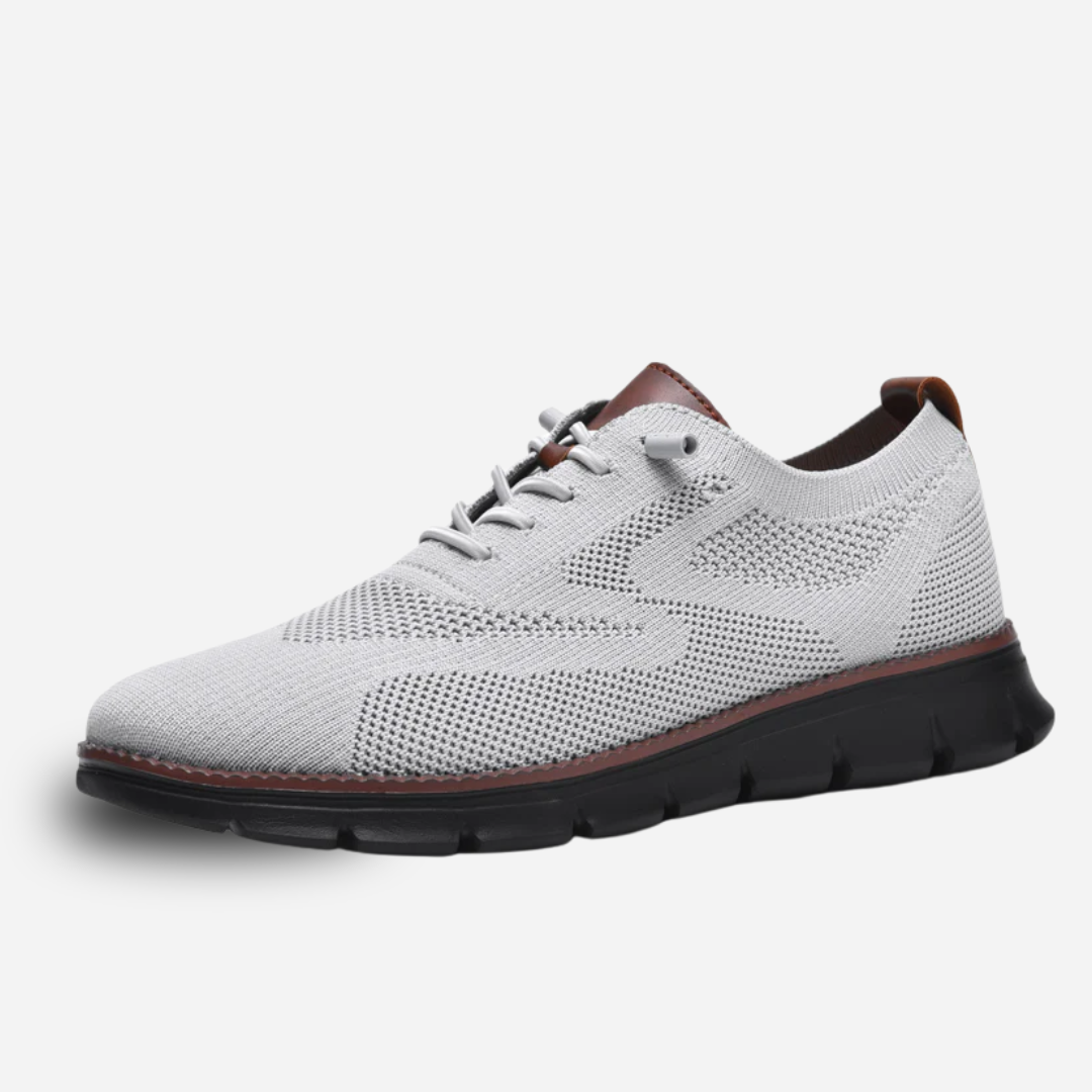 Urban Comfortable Limited Edition Trainers with Black Sole – Gray