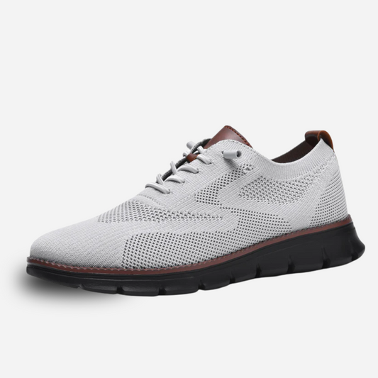 Urban Comfortable Limited Edition Trainers with Black Sole – Gray